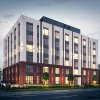 Rendering of building.