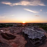 Sur le chantier du centre de soins de longue durée Roger Bacon à Amherst (Nouvelle-Écosse)