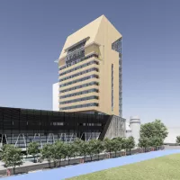 Rendering of building.