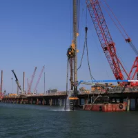 Multi User Dock 35 in Sept-Iles, Quebec, an example of Pomerleau's expertise in Deep Foundations