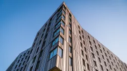 The University of Toronto New Student Residence, Harmony Commons in Scarborough, Ontario, an example of Pomerleau's expertise in Passive House construction methods
