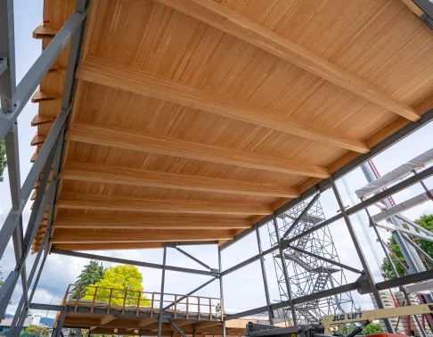 Construction of the Cloverley Elementary School by Pomerleau in North Vancouver School District