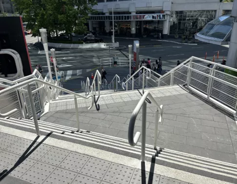 The 24k East Promenade stairs of the Canada Place in Vancouver