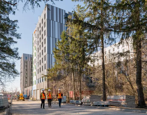 Résidence étudiante de l'Université de Toronto construite par Pomerleau