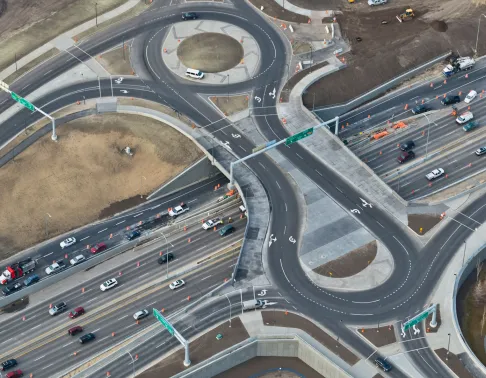 Échangeur autoroutier, avenue Flanders