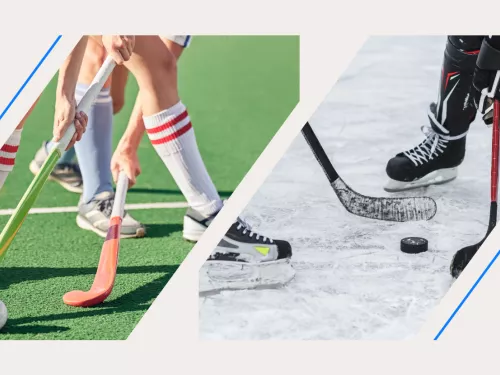 Hockey sur glace vs. hockey sur gazon