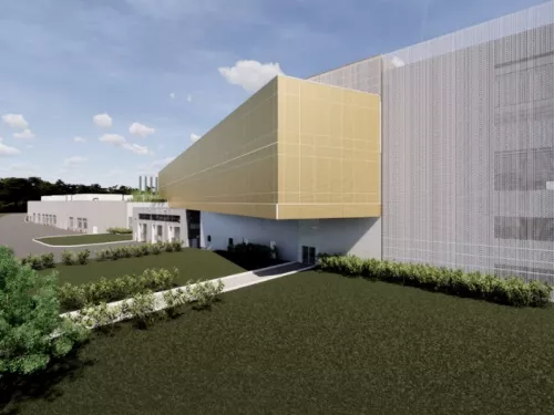 Rendering of bus facility