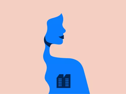 Illustration of woman