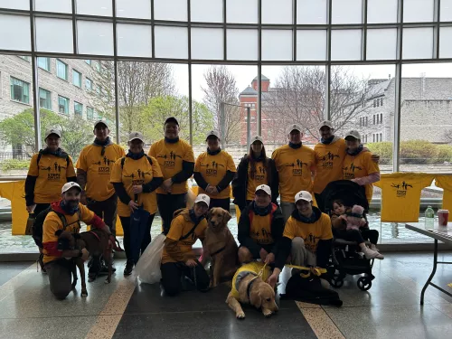 Group gathered for Ottawa's Steps for Life Walk