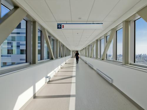 hallway with windows