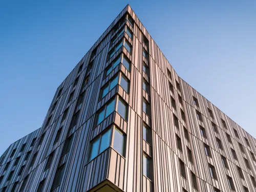 The University of Toronto New Student Residence, Harmony Commons in Scarborough, Ontario, an example of Pomerleau's expertise in Passive House construction methods
