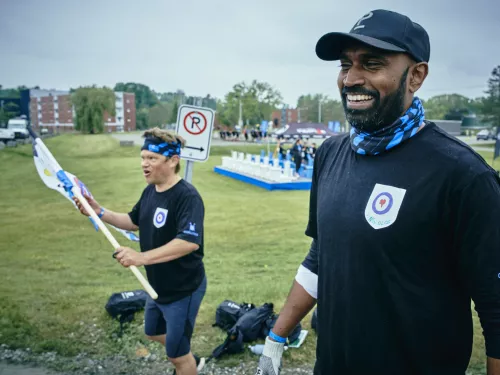 Smiling at Pom Challenge