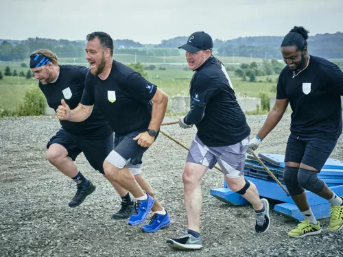 Running at Pom Challenge