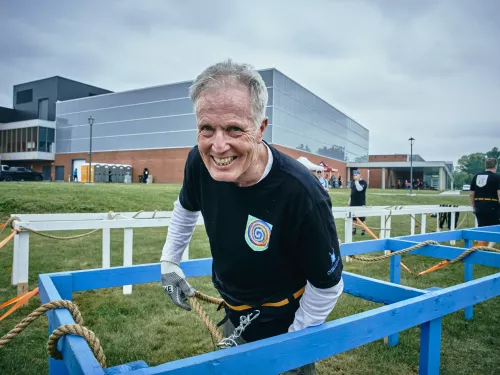 Smiling at the Pom Challenge