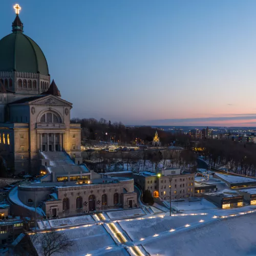 Redevelopment and modernization of Saint Joseph's Oratory in Montreal, an example of a cultural construction project built by Pomerleau