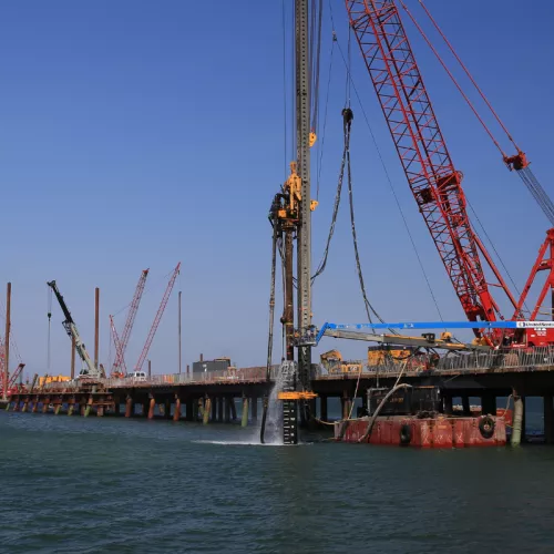 Multi User Dock 35 in Sept-Iles, Quebec, an example of Pomerleau's expertise in Deep Foundations