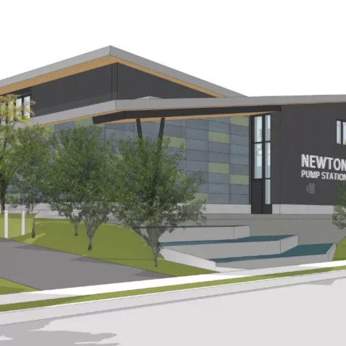 The Newton Pump Station Replacement in Surrey, British Columbia is being built by Pomerleau. A new project in water and wastewater treatment facilities.