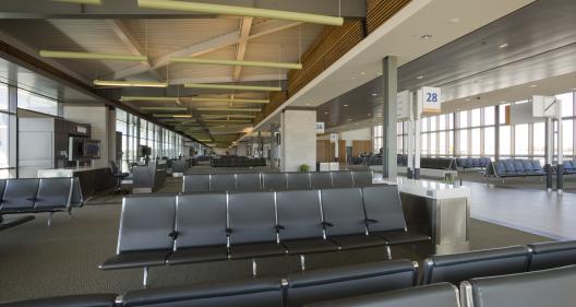 inside an airport terminal