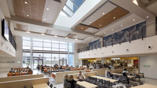 cafeteria with tables