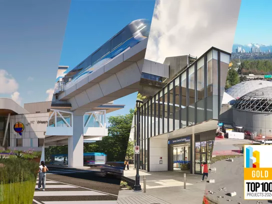 Projects picture and top 100 logo