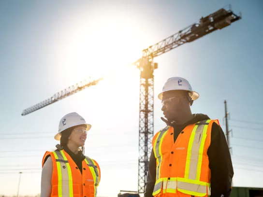 two construction workers