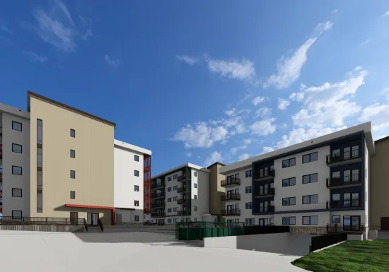 The  CFB Esquimalt Canadian Forces Housing Development in Victoria, BC, constructed by Pomerleau.