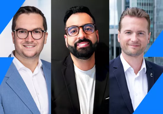 Three Pomerleau employees honored by On-Site in the Top 40 Under 40 2025: Warren Dietrich, Bahaa Hajar and Matthew Walmsley