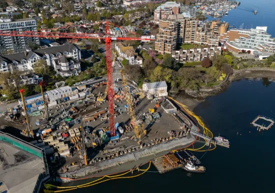 Belleville Terminal Redevelopment, a project for Marine Transportation constructed by Pomerleau