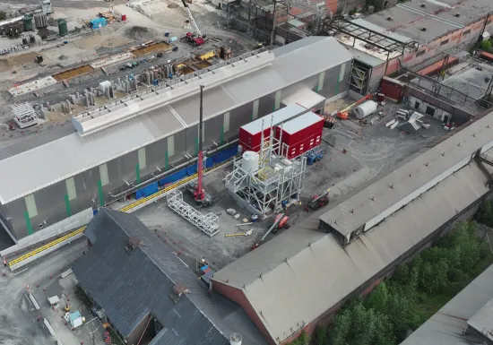 Construction d'une aluminerie spécialisée Rio Tinto au Saguenay-Lac-Saint-Jean par Pomerleau.
