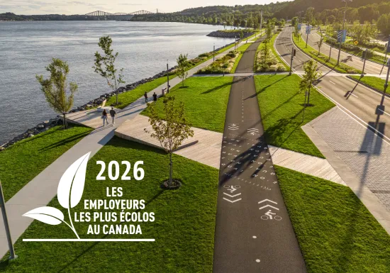 Pomerleau figure à nouveau parmi les Employeurs les plus écolos au Canada