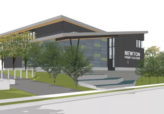The Newton Pump Station Replacement in Surrey, British Columbia is being built by Pomerleau. A new project in water and wastewater treatment facilities.