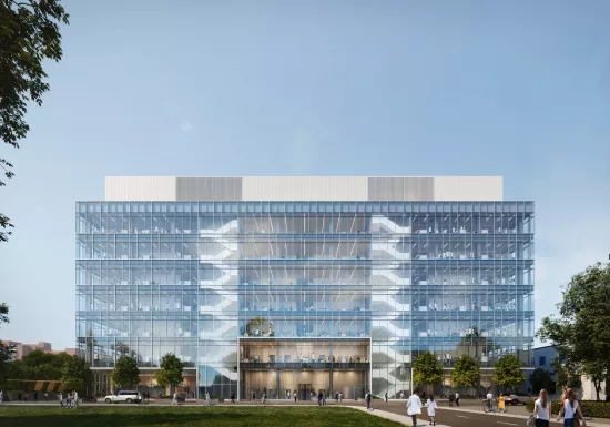 Rendu du Catalyst Building de Toronto, un espace de recherche et d'innovation de premier ordre