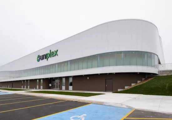The UNIPlex Intergenerational Community Complex, in Dieppe, New-Brunswick, built by Pomerleau.