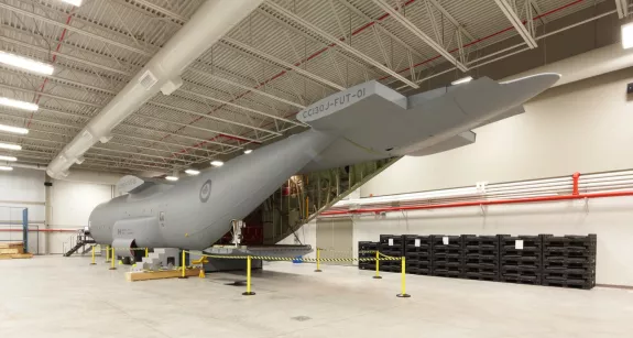 Sedley S. Blanchard Air Mobility Training Centre, an example of Pomerleau works in military construction.