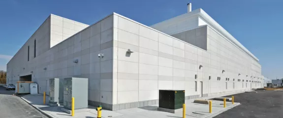 A data center project built by Pomerleau in Canada