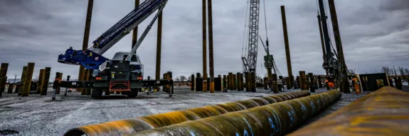 Foundations for Biofuel Facility in Varennes, Quebec, an example of Pomerleau's expertise in deep foundations solutions
