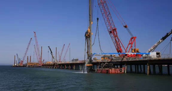 Multi User Dock 35 in Sept-Iles, Quebec, an example of Pomerleau's expertise in Deep Foundations