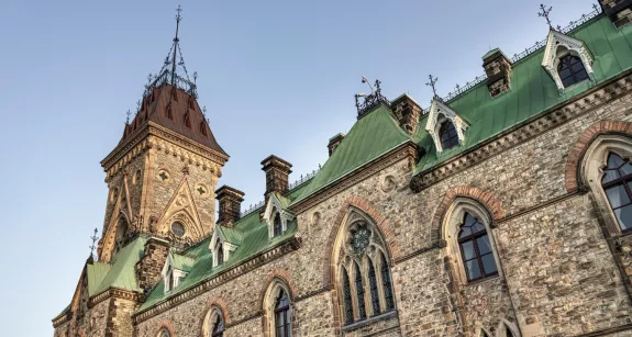 Parliament Hill East Block Rehabilitation done by Pomerleau, an example of Pomerleau's expertise in renovating government buildings