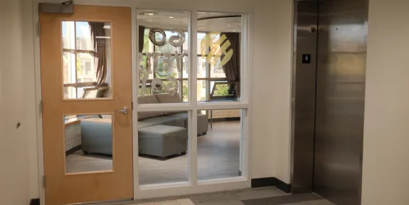 Interior of the Harper Hall student residence at Mount Allison University, renovated by Pomerleau.