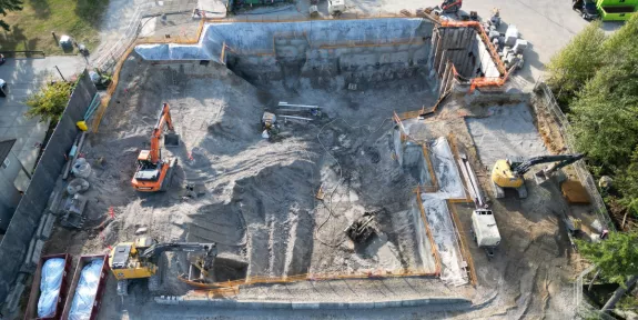 Start of the construction of the Newton Pump Station Replacement, in Surrey, British Columbia, by Pomerleau.