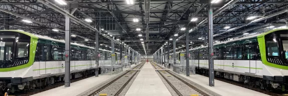The REM station construction project showing the complete services of Pomerleau in transport infrastructure construction sector