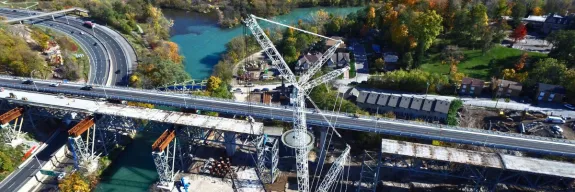 Burgoyne Bridge Replacement in St. Catharines, Ontario, an example of a bridge restoration project by Pomerleau