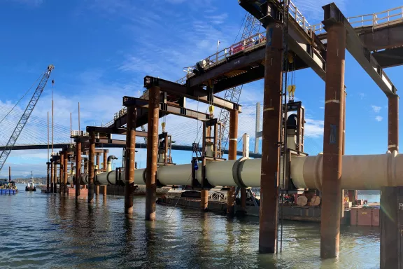 usine de traitement des eaux usées, Annacis