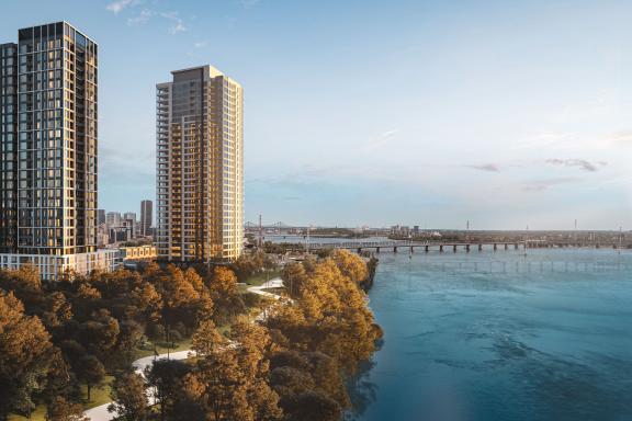 Apartment towers