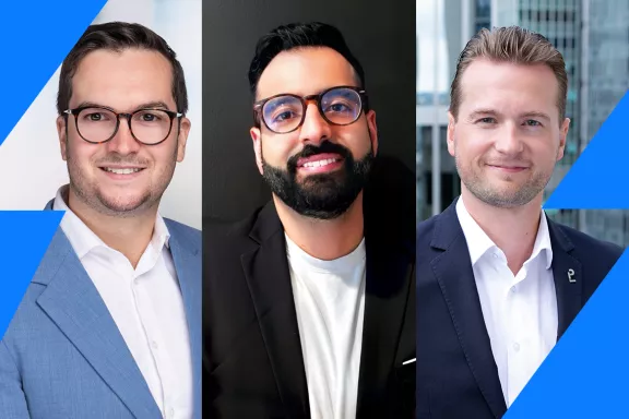 Three Pomerleau employees honored by On-Site in the Top 40 Under 40 2025: Warren Dietrich, Bahaa Hajar and Matthew Walmsley