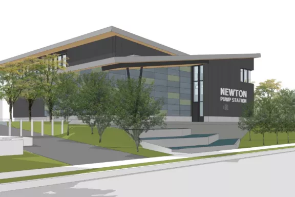 The Newton Pump Station Replacement in Surrey, British Columbia is being built by Pomerleau. A new project in water and wastewater treatment facilities.