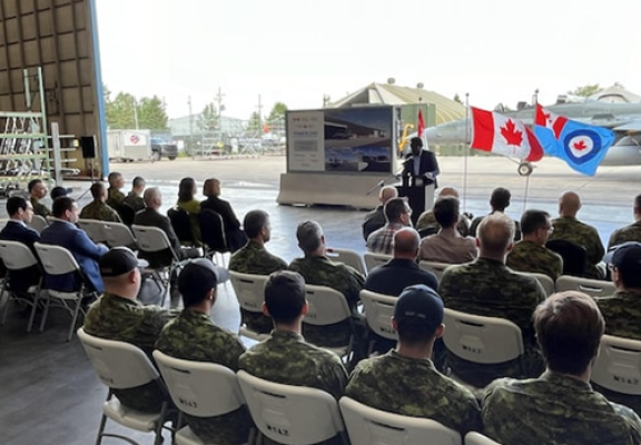 Inauguration des travaux à la Base des Forces Canadiennes à Bagotville