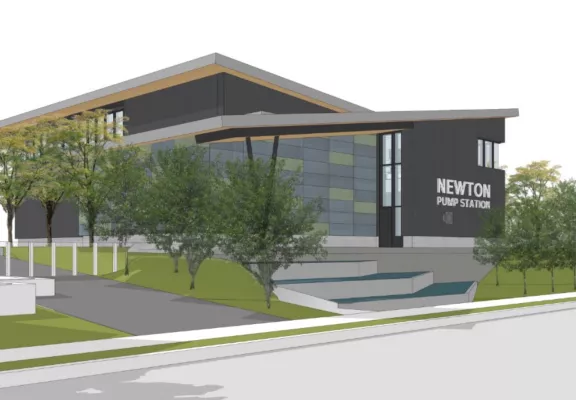 The Newton Pump Station Replacement in Surrey, British Columbia is being built by Pomerleau. A new project in water and wastewater treatment facilities.