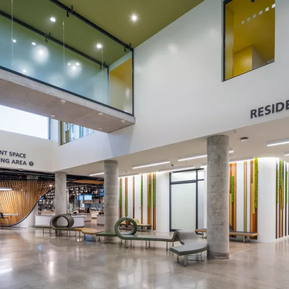 The University of Toronto New Student Residence in Scarborough, Ontario, an example of Pomerleau's innovative ways of constructing buildings.