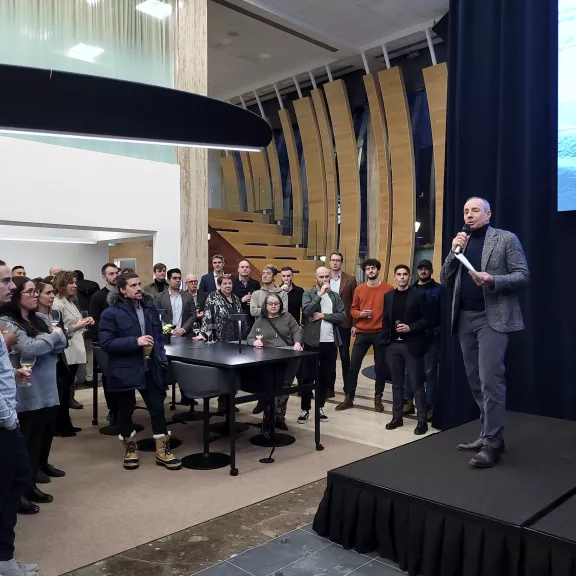 Pom Lounge opening ceremony.